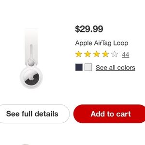 Apple AirTag Loop in Classic White